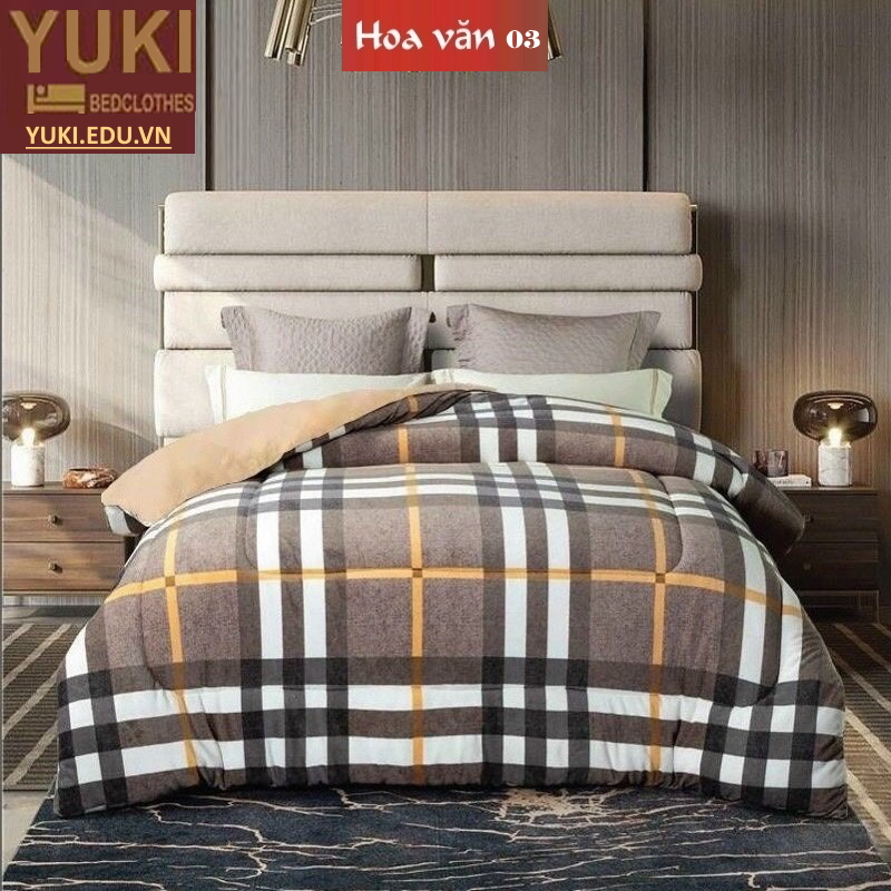 Chăn lông cừu Nhật Yuki Sanding hoa văn 03 hàng nhập khẩu chính hãng