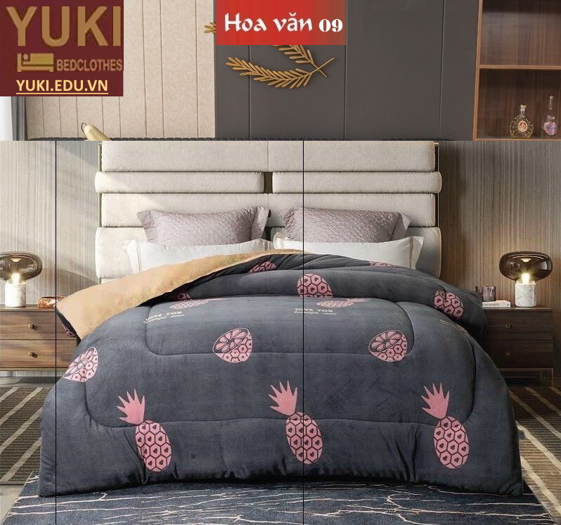 Chăn lông cừu cao cấp Yuki Sanding hoa văn 09