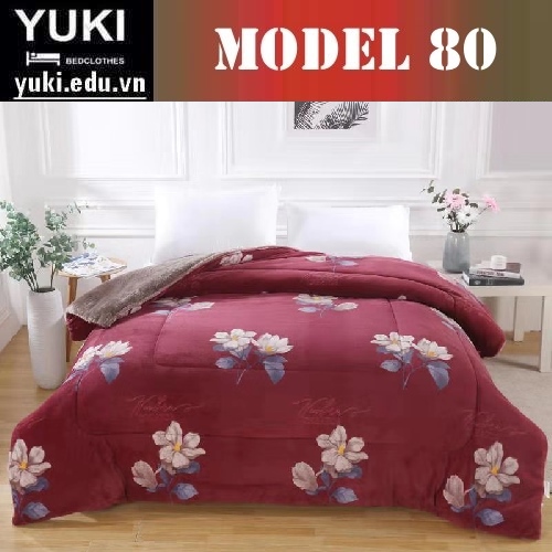 Chăn lông cừu Yuki Japan Brow model 80